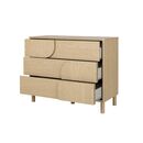 Galys Συρταριέρα με 3 Συρτάρια 116x47x92εκ. Rookwood oak