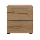 Lucian Κομοδίνο με δύο Συρτάρια 40x36x43εκ. Helvezia oak