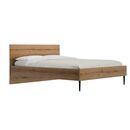 Lucian Κρεβάτι Διπλό 166x206x90εκ. ( για Στρώμα 160x200εκ. ) Helvezia oak