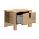 Lugano Κομοδίνο με ένα Συρτάρι 49x38x37εκ. Artisan oak
