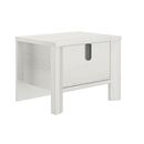 Lugano Κομοδίνο με ένα Συρτάρι 49x38x37εκ. Whitewashed oak