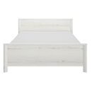 Lugano Κρεβάτι Ημίδιπλο 209x126x80εκ. ( για Στρώμα 120x190 ή 120x200εκ. ) Whitewashed oak