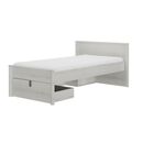 Lugano Κρεβάτι με Αποθηκευτικό Χώρο 207x123x80εκ. (  για Στρώμα 90x190εκ. ή 90x200εκ. ) Whitewashed oak