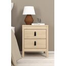 Madrid Κομοδίνο με 2 Συρτάρια 43,8x38,4x54,1εκ. Jackson Hickory