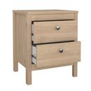 Madrid Κομοδίνο με 2 Συρτάρια 43,8x38,4x54,1εκ. Jackson Hickory