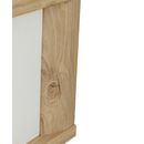 Manae Κρεβάτι Διπλό 187x104x206εκ. ( για Στρώμα 160x200εκ. ) Natural Chestnut / Λευκό