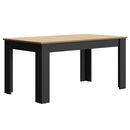 Manchester Τραπέζι Επεκτεινόμενο 160/200x90x77εκ. Helvezia oak / Black