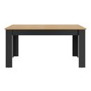 Manchester Τραπέζι Επεκτεινόμενο 160/200x90x77εκ. Helvezia oak / Black