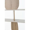Manosque Βιβλιοθήκη με 4 Ράφια 125x36x175εκ. Grege / Helvezia oak