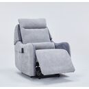 Mayfair Πολυθρόνα Relax Shiatsu Massage Lift με Ηλεκτρική Ανάκλιση 80x88x102εκ. Γκρι Ανοιχτο/γκρι Σκούρο Ύφασμα