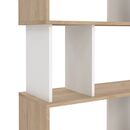 Maze Βιβλιοθήκη  80x29,5x173,5εκ. Jackson Hickory / Λευκό