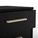 Moon Έπιπλο Τηλεόρασης 119x40x43,5εκ. Μαύρο ματ με Ροδάκια