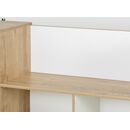Oscar Κρεβάτι Πολυμορφικό Μονό 134x194x72εκ. ( για Στρώμα 90x190εκ. )  Natural oak / Λευκό