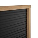 Otello Κρεβάτι Υπέρδιπλο 200x93x204εκ. ( για Στρώμα 180x200εκ.) Helvezia oak / Μαύρο