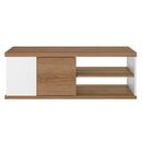Otello Τραπεζάκι Σαλονιού 110x60x40εκ. Helvezia oak / Λευκ΄ό