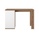 Otello Τραπέζι Ψηλό bar 136x60x91εκ. Helvezia oak / Λευκό