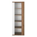 Otello Βιτρίνα με μία Πόρτα 64x45x178εκ. Helvezia oak / Λευκό