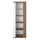 Otello Βιτρίνα με μία Πόρτα 64x45x178εκ. Helvezia oak / Λευκό