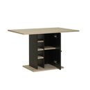 Oxford Τραπέζι με Αποθηκευτικό Χώρο 120x80x75εκ. Natural Chestnut/black