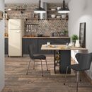 Oxford Τραπέζι με Αποθηκευτικό Χώρο 120x80x75εκ. Natural Chestnut/black