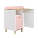 Romy Γραφείο 110x52/50x86/76εκ. Λευκό / ροζ / Blond oak