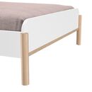 Romy Κρεβάτι Μονό 102x207x83εκ. ( για Στρώμα 90x200εκ. ) Λευκό / ροζ / Blond oak με Φωτισμό led στο Κεφαλάρι