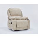 Selena Πολυθρόνα Relax Lift 89x90x103εκ. με Ηλεκτρική Ανάκλιση Μπεζ Ύφασμα