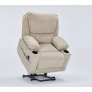 Selena Πολυθρόνα Relax Lift 89x90x103εκ. με Ηλεκτρική Ανάκλιση Μπεζ Ύφασμα