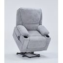 Selena Πολυθρόνα Relax Lift 89x90x103εκ. με Ηλεκτρική Ανάκλιση Γκρι Ύφασμα
