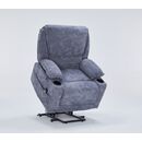 Selena Πολυθρόνα Relax Lift 89x90x103εκ. με Ηλεκτρική Ανάκλιση Γκρι Σκούρο Ύφασμα