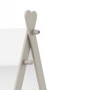Totem Παιδικό Κρεβάτι  220x110x140εκ. ( για Στρώμα 90x200εκ. ) Brushed oak / Λευκό  με Τάβλες Στήριξης Στρώματος