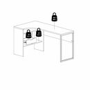 Function Plus Γραφείο Γωνιακό με δύο Συρτάρια 145,1x81x76,8εκ. Λευκό / Jackson Hickory