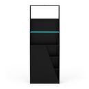 Venom Βιβλιοθήκη Gaming 72x34x185εκ. Μαύρο