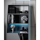 Venom Βιβλιοθήκη Gaming 72x34x185εκ. Μαύρο