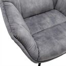 Volter Πολυθρόνα Περιστρεφόμενη 80x98x98εκ. Light Grey Velvet