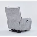 Zen Πολυθρόνα Relax Lift 81,5x96x105εκ. με Ηλεκτρική Ανάκλιση Γκρι Ύφασμα