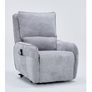 Zen Πολυθρόνα Relax Lift 81,5x96x105εκ. με Ηλεκτρική Ανάκλιση Γκρι Ύφασμα