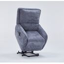 Zen Πολυθρόνα Relax Lift 81,5x96x105εκ. με Ηλεκτρική Ανάκλιση Γκρι Σκούρο Ύφασμα