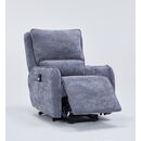 Zen Πολυθρόνα Relax Lift 81,5x96x105εκ. με Ηλεκτρική Ανάκλιση Γκρι Σκούρο Ύφασμα