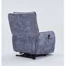 Zen Πολυθρόνα Relax Lift 81,5x96x105εκ. με Ηλεκτρική Ανάκλιση Γκρι Σκούρο Ύφασμα