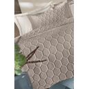 Σετ 3τμχ Κουβερλί Hive Taupe 250x240 guy Laroche  100% Microsatin