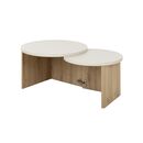 Eclypse Τραπεζάκι Σαλονιού 96x60x38/35εκ. Artisan oak / Grege