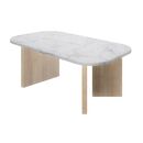 Quartz Τραπεζάκι Σαλονιού 105x58x39εκ. Natural Chestnut / Marble