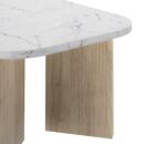 Quartz Τραπεζάκι Σαλονιού 105x58x39εκ. Natural Chestnut / Marble