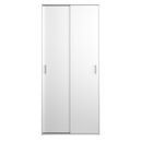 Space Ντουλάπα με 2 Συρόμενες Πόρτες 77,6x48,25x175,4εκ. Λευκό