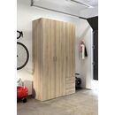 Space Ντουλάπα με 3 Πόρτες και 3 Συρτάρια 115,8x49,5x200,4εκ. Δρυς