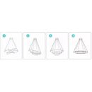 Se led 60 Damita Black Pendant 60x40x20cm 70w 3cct Ip20 2 Years Warranty