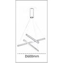 Se led 30 Beatrice Black  Pendant 60x16x8cm 30w Ip20 3cct 2 Years Warranty