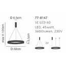 Se led 60 Amaya Pendant Gold mat ε5
