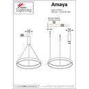 Se led 60 Amaya Pendant Gold mat ε5
